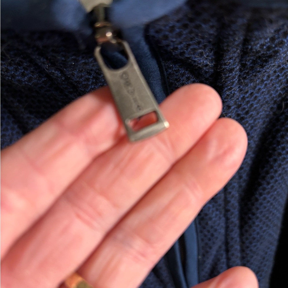 Orvis Men’s Large Navy Blue Quarter Zip Pullover - Picture 7 of 9